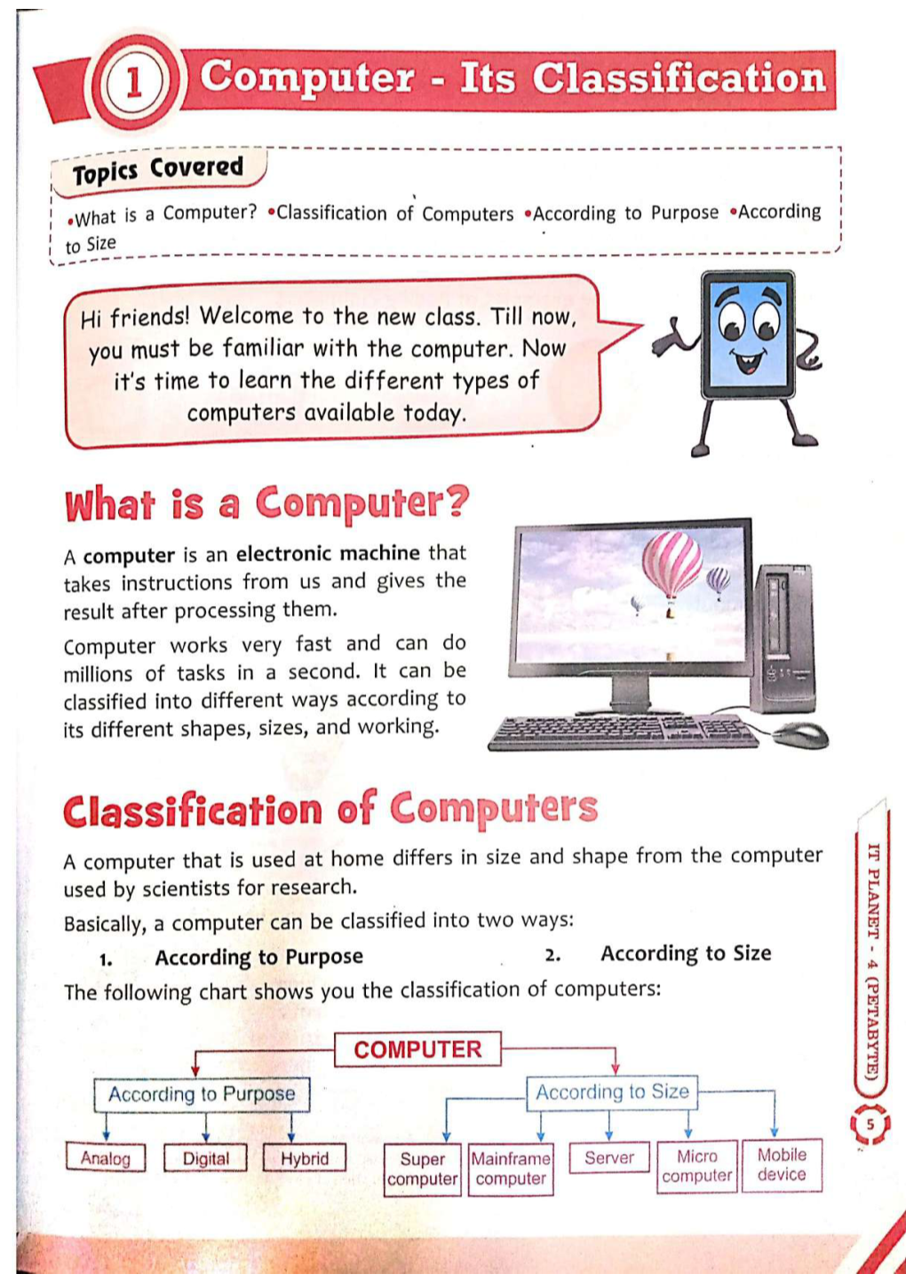 Classification of Computers Introduction