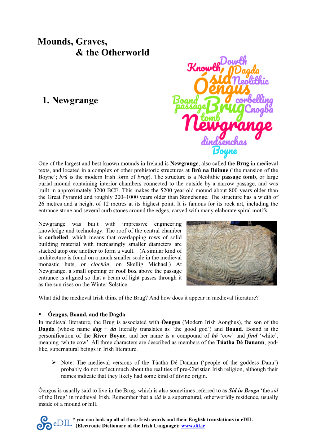 1. Newgrange Mounds, Graves, & the Otherworld