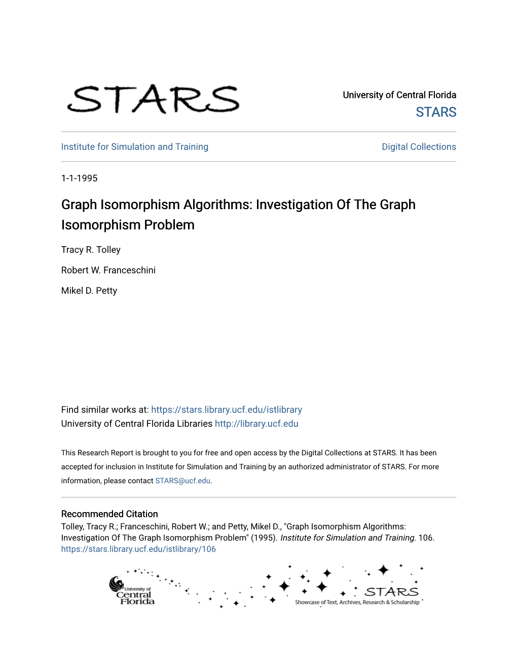 Investigation of the Graph Isomorphism Problem
