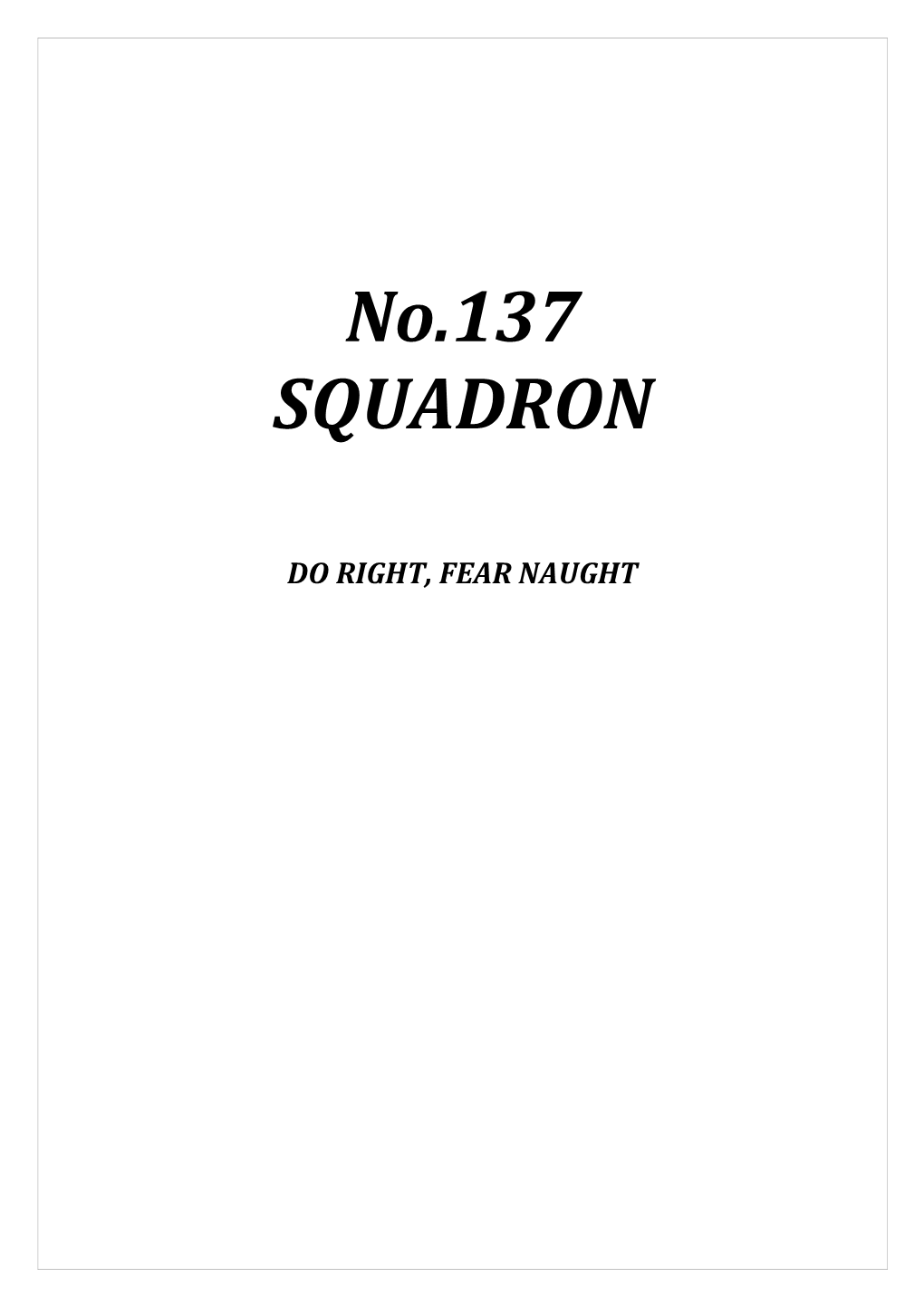 No.137 SQUADRON