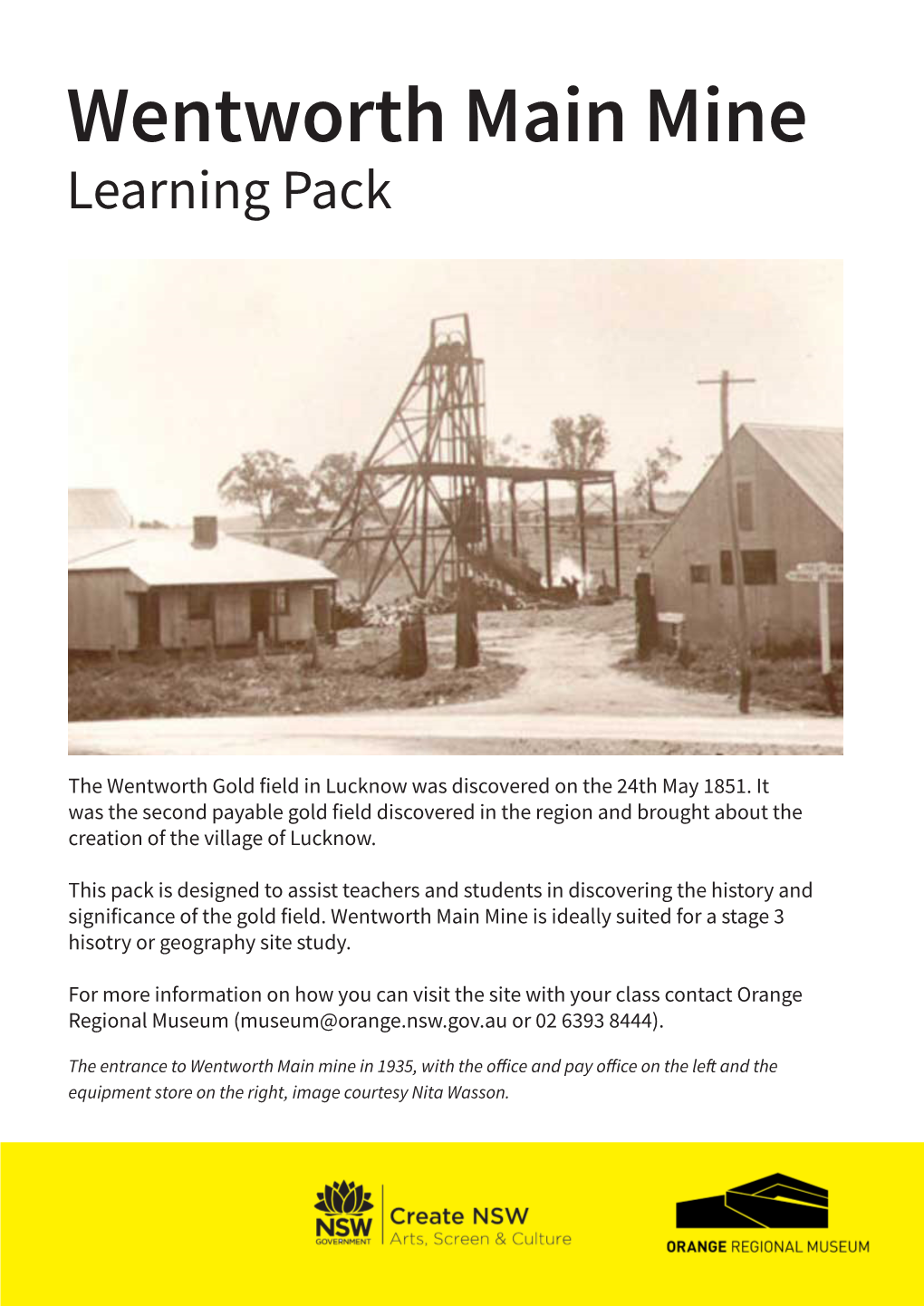 Wentworth Main Mine Learning Pack