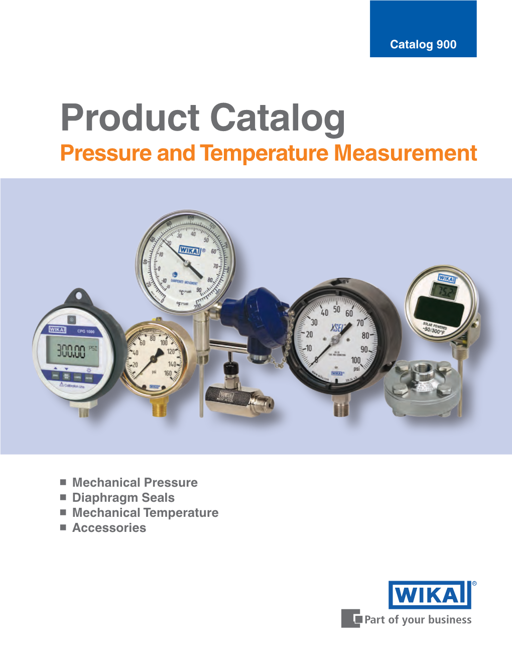 Product Catalog Pressure and Temperature Measurement