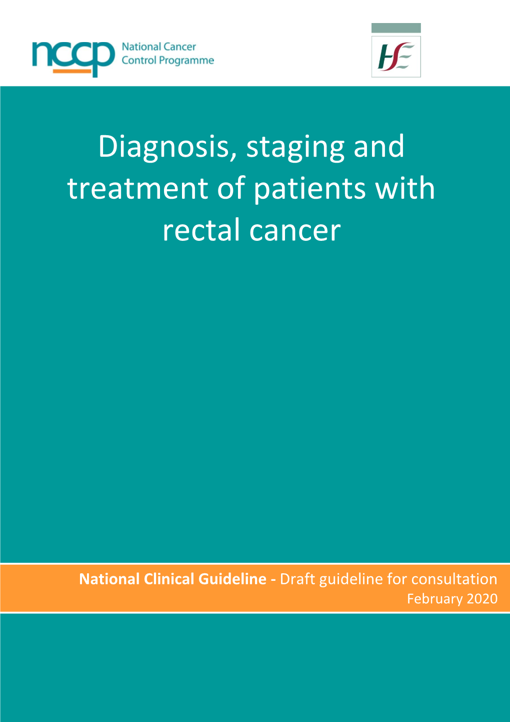 Diagnosis, Staging and Treatment of Patients with Rectal Cancer