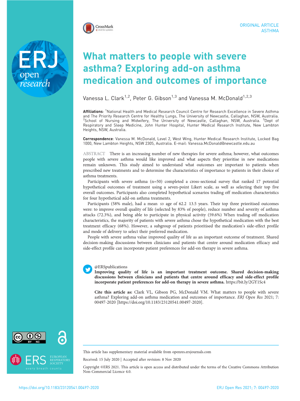 Exploring Add-On Asthma Medication and Outcomes of Importance