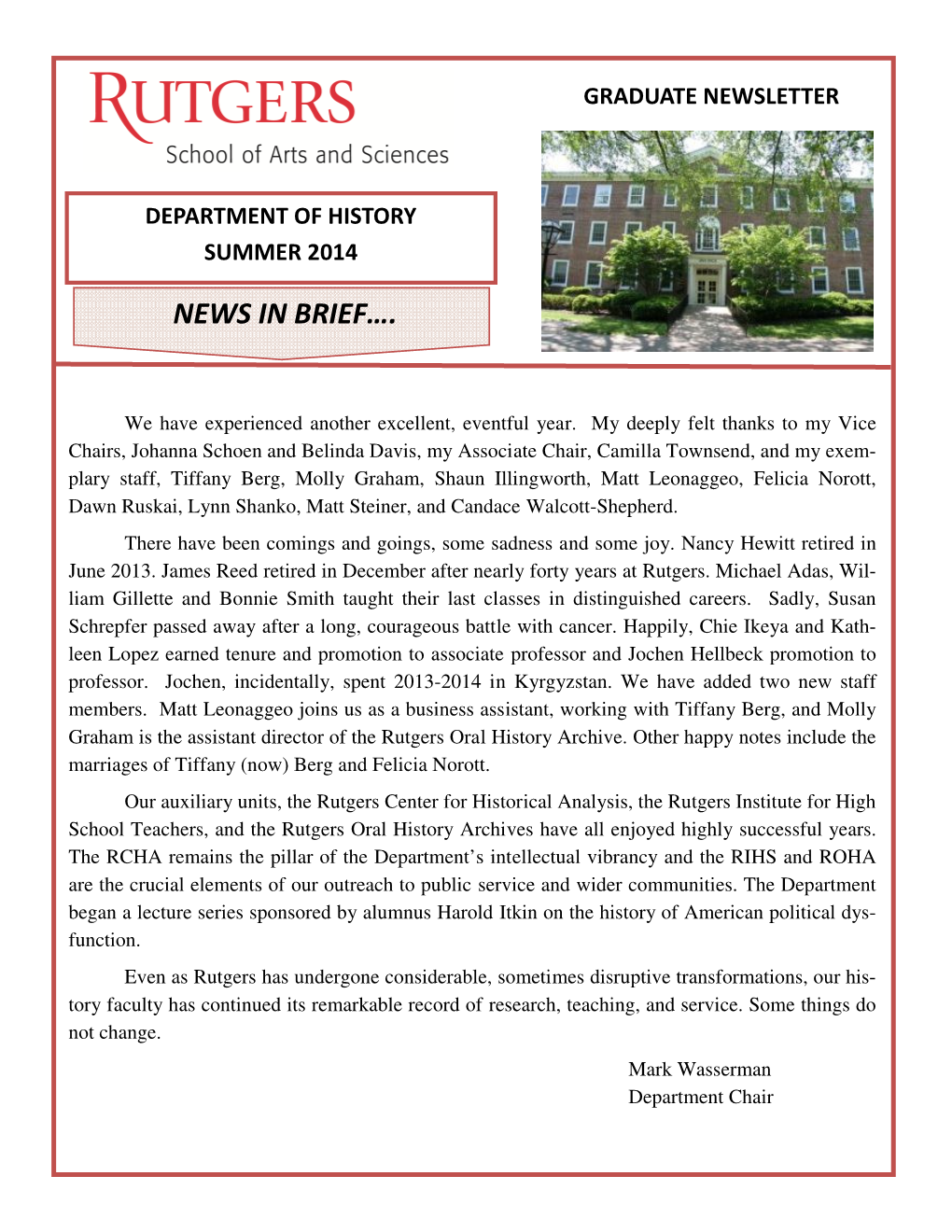 2014 Grad Newsletter FINAL.Pub