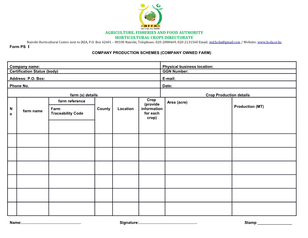 Agriculture, Fisheries and Food Authority