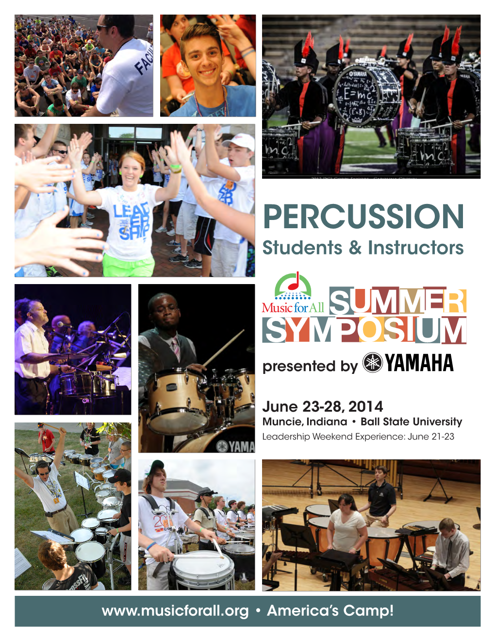 Percussion SY14 Flyer Updated.Indd