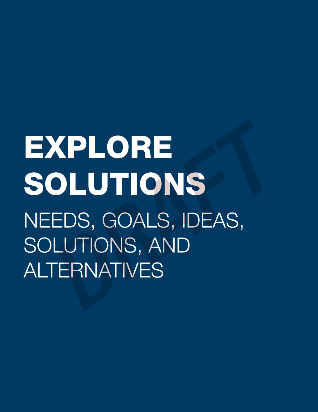 Explore Solutions Needs, Goals, Ideas, Solutions, and Alternativesdraft Bend Municipal Airport | Airport Master Plan