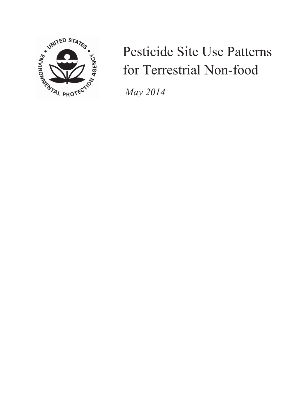 Pesticide Site Use Patterns for Terrestrial Nonfood