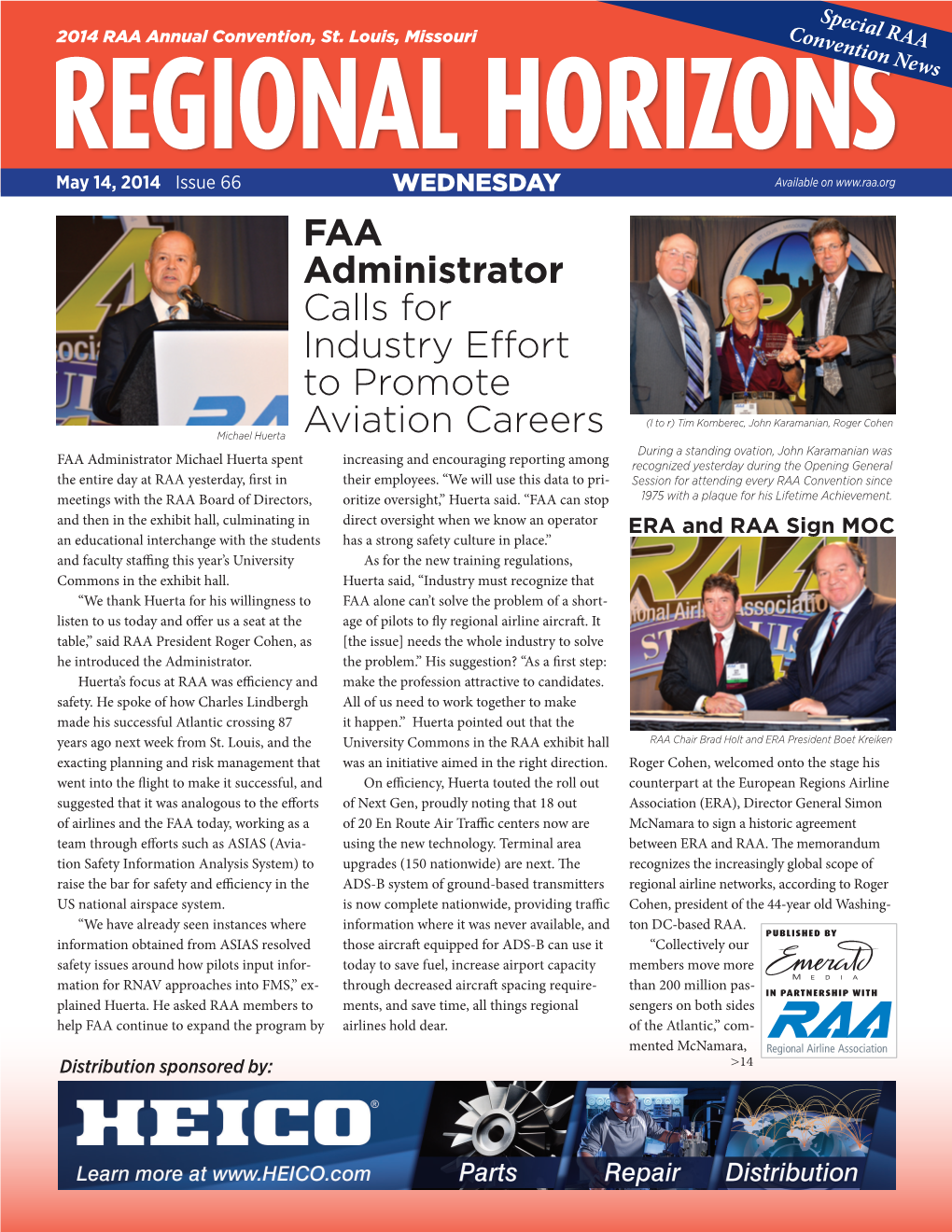 FAA Administrator Calls for Industry Effort to Promote Aviation Careers