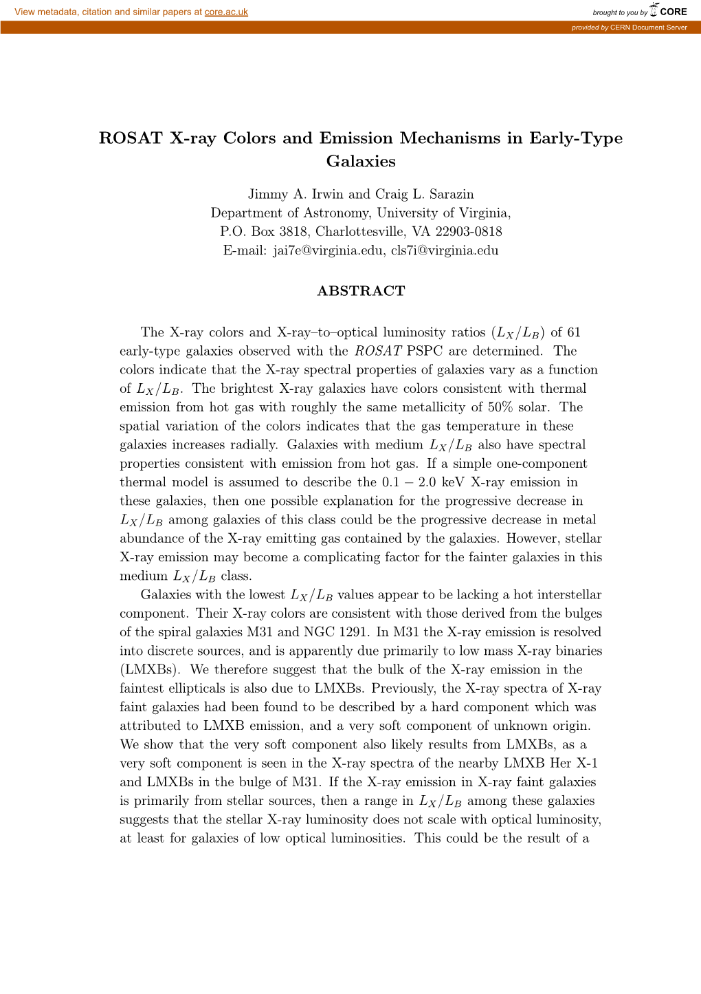 ROSAT X-Ray Colors and Emission Mechanisms in Early-Type Galaxies