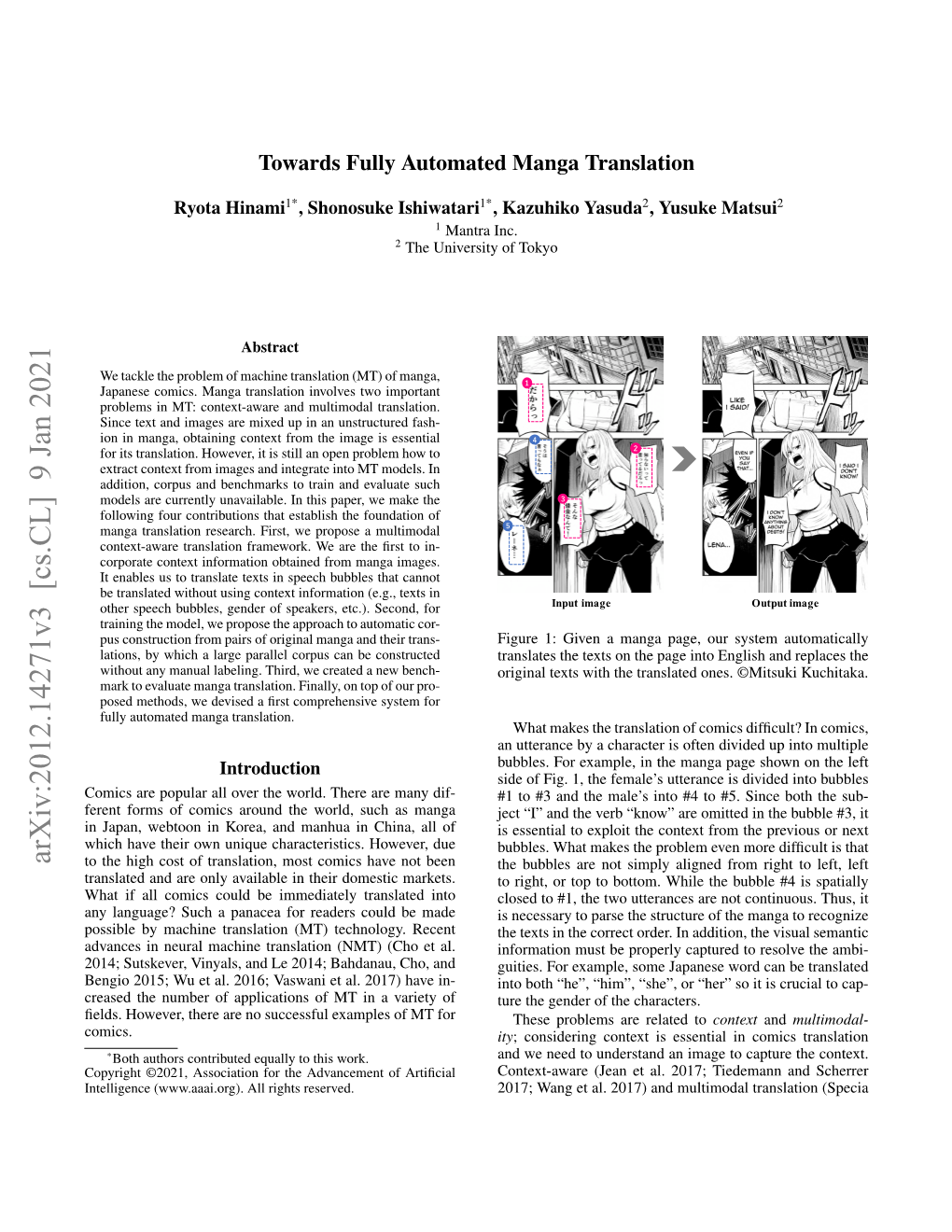 Arxiv:2012.14271V3 [Cs.CL] 9 Jan 2021