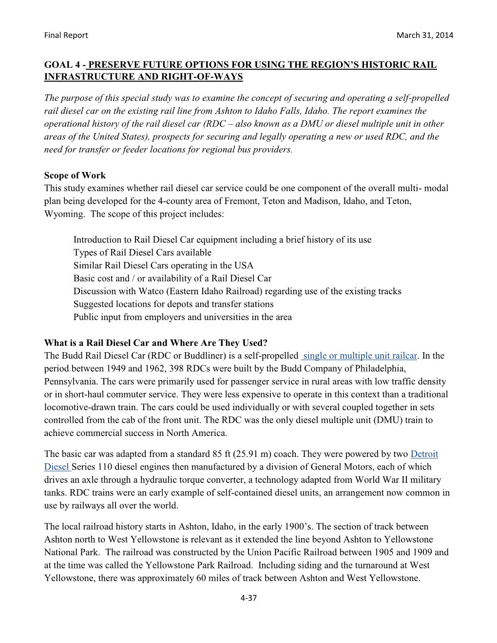 2014 Multi-Modal Transportation Assessment Final Report