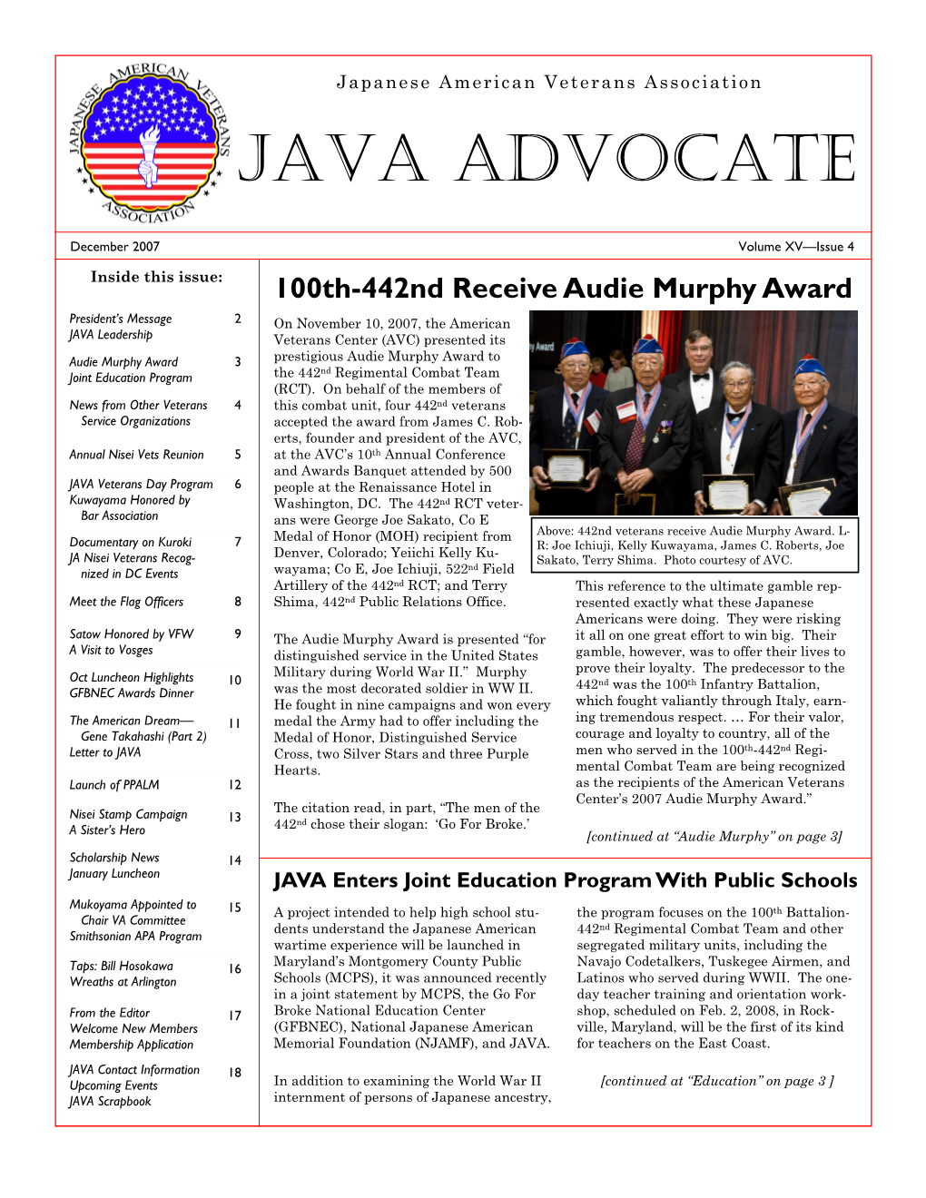 JAVA Advocate--December 2007