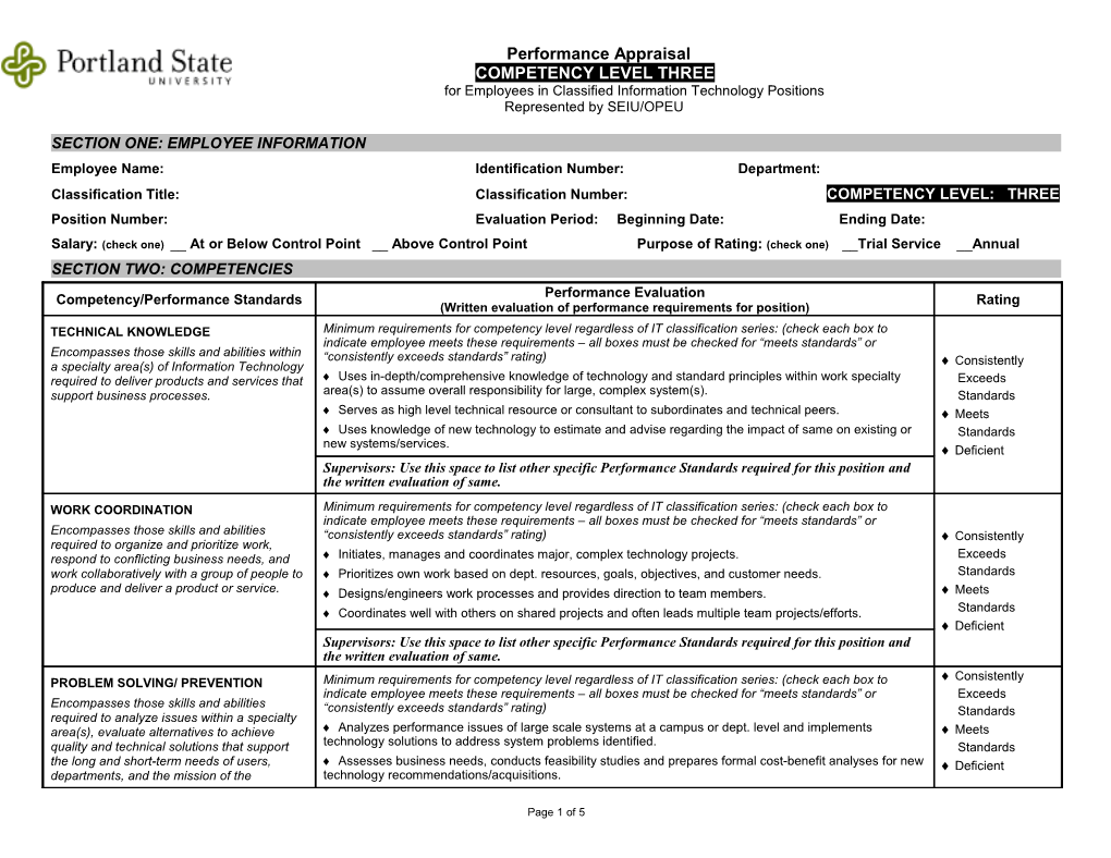 Performance Appraisal