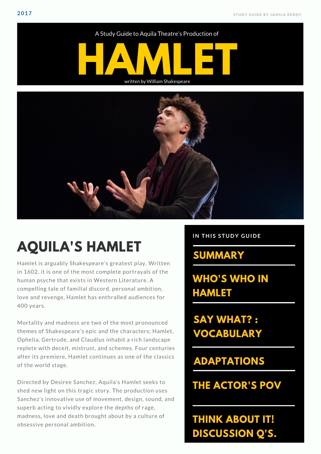 STUDY GUIDE Hamlet