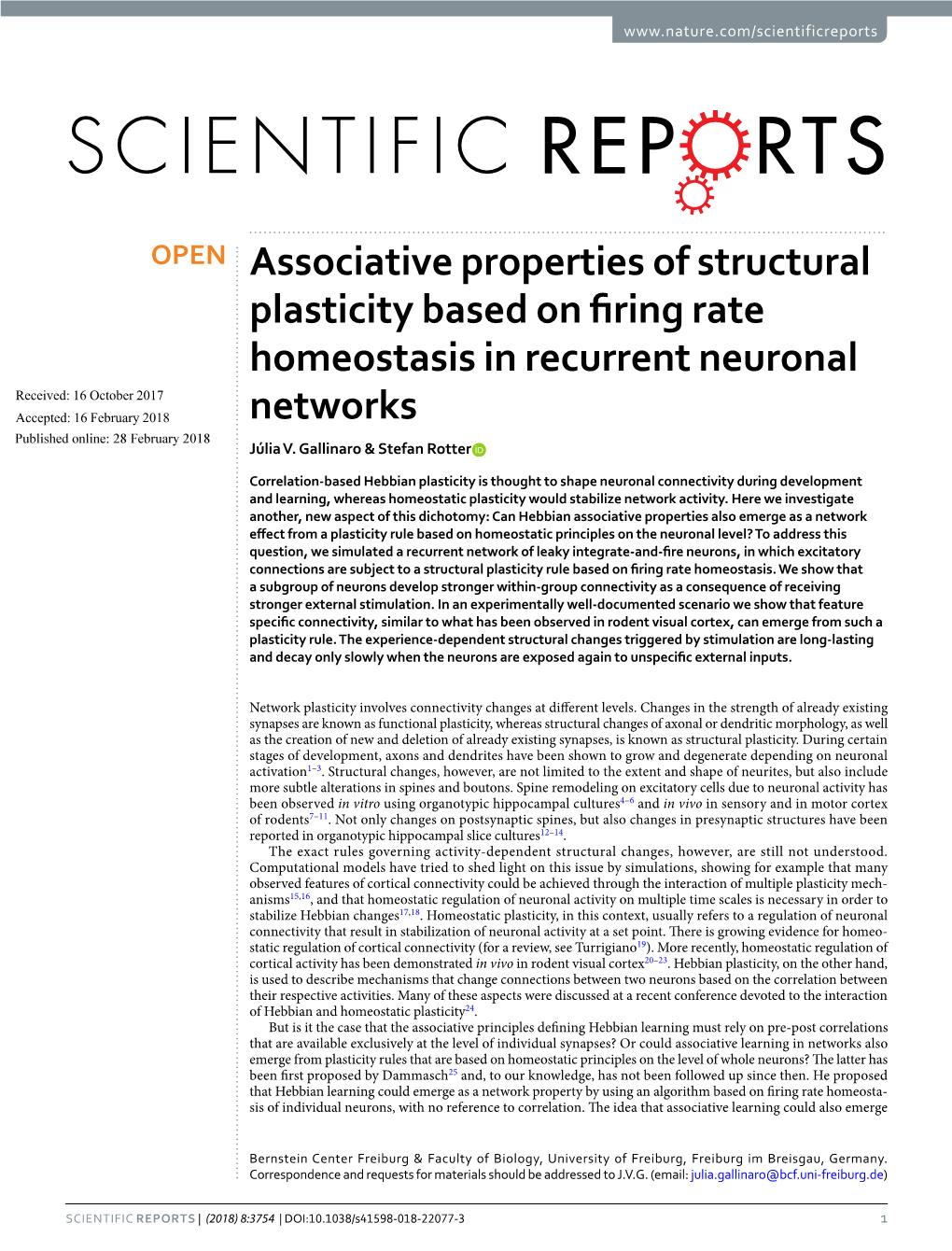 Associative Properties of Structural Plasticity Based on Firing Rate