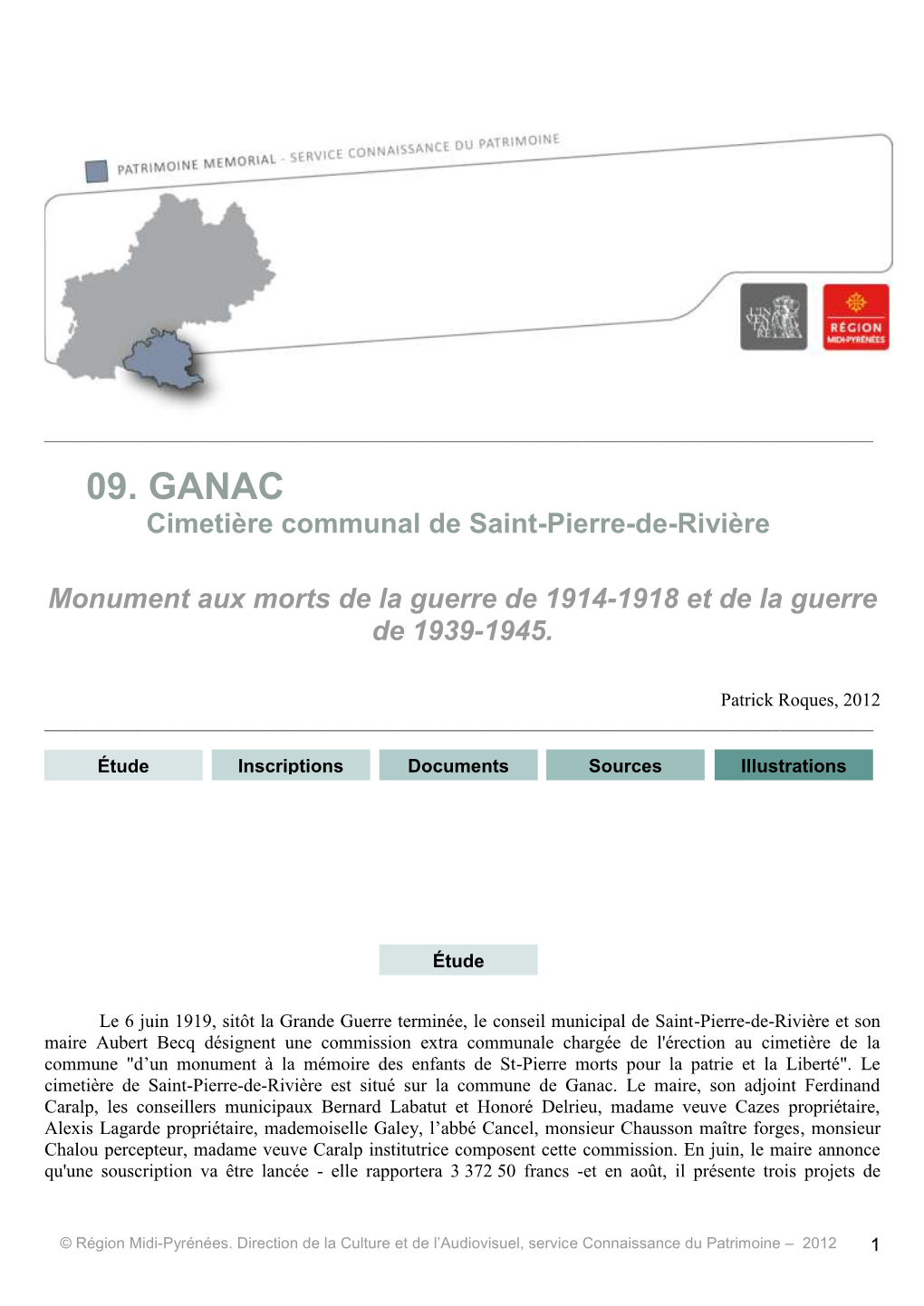 09. GANAC Cimetière Communal De Saint-Pierre-De-Rivière