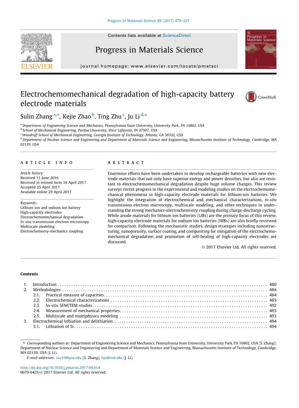 Electrochemomechanical Degradation of High-Capacity Battery Electrode