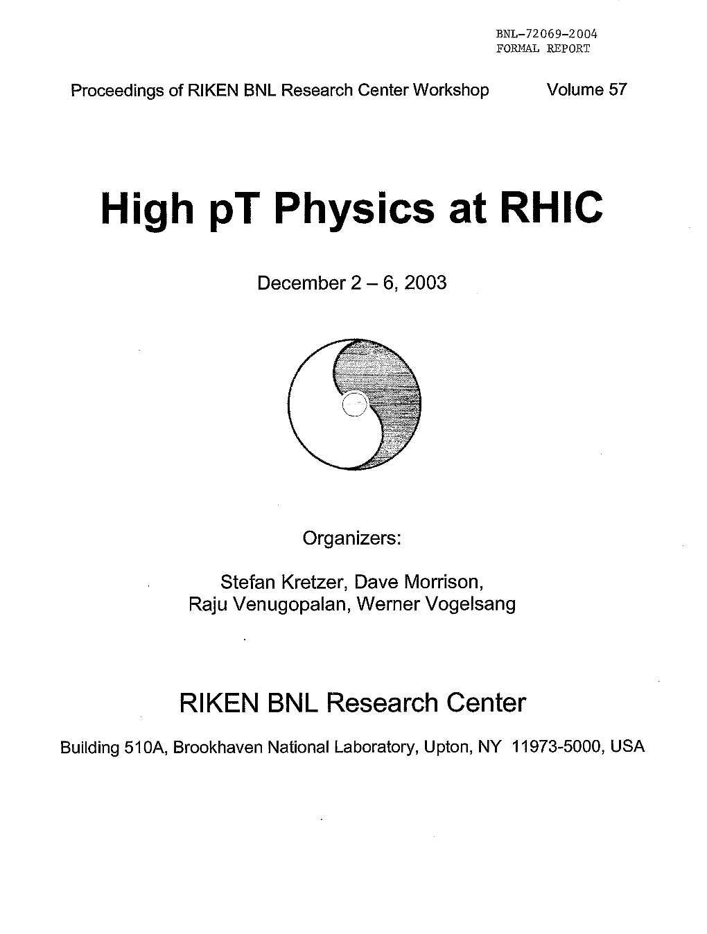 High Pt Physics at RHIC