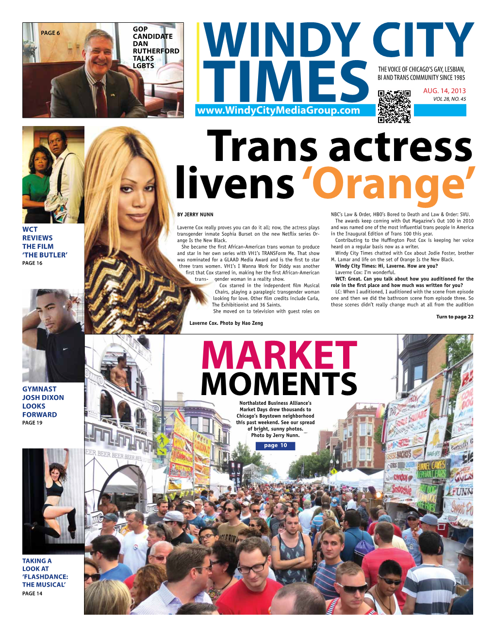 MOMENTS Northalsted Business Alliance’S Looks Market Days Drew Thousands to Forward Chicago’S Boystown Neighborhood Page 19 This Past Weekend