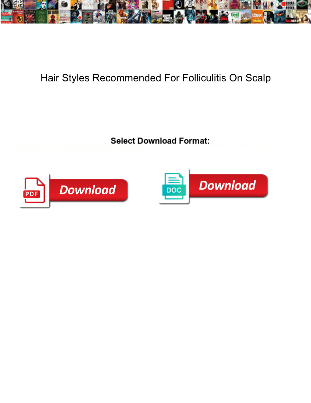 Hair Styles Recommended for Folliculitis on Scalp