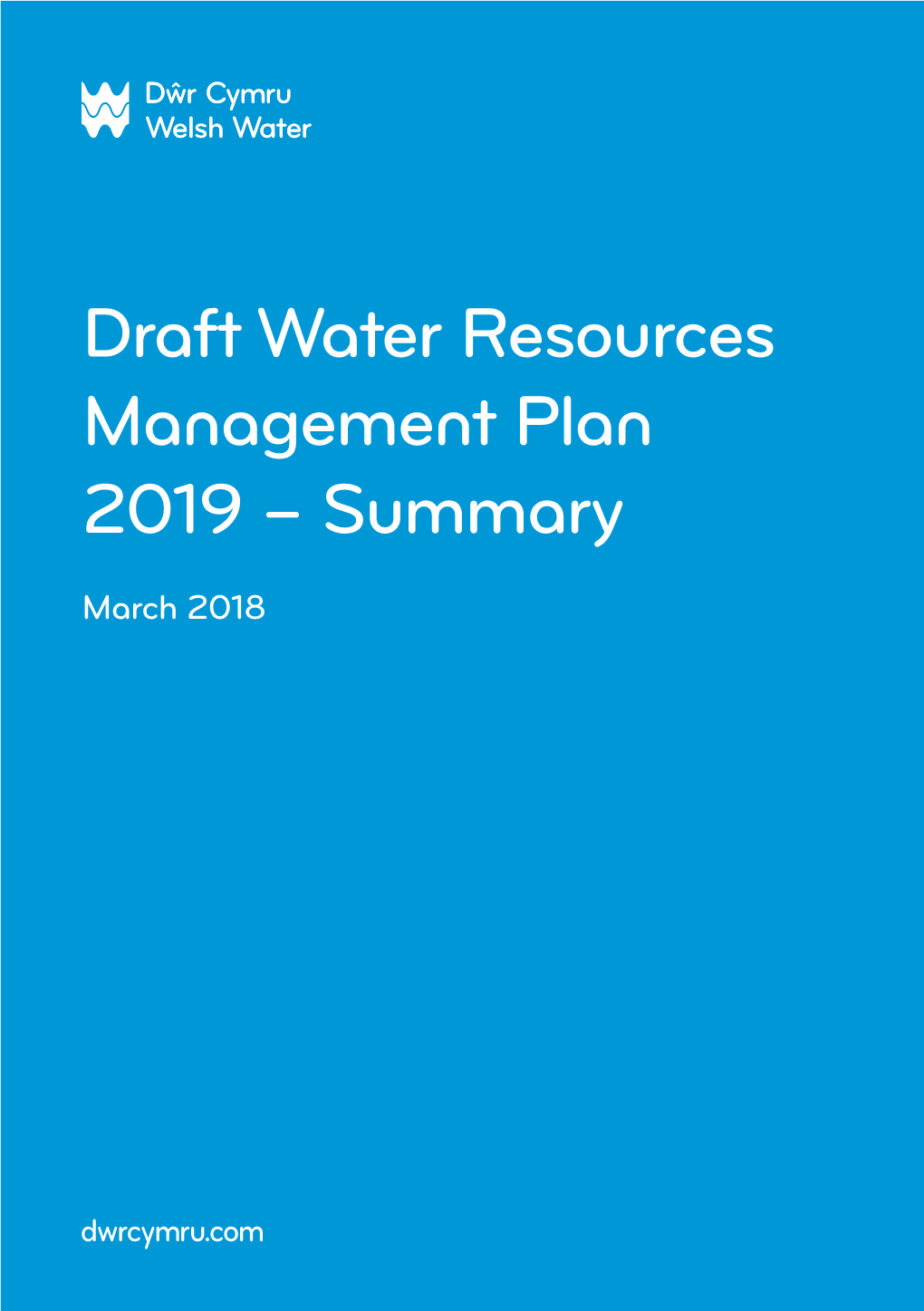 Draft Water Resources Management Plan 2019 – Summary