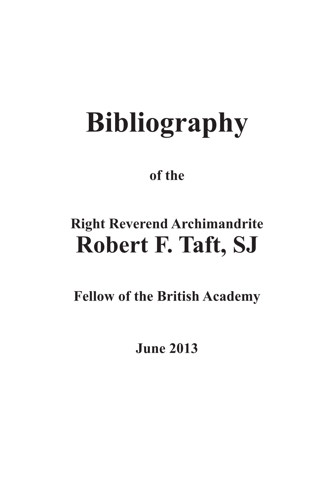 Bibliography