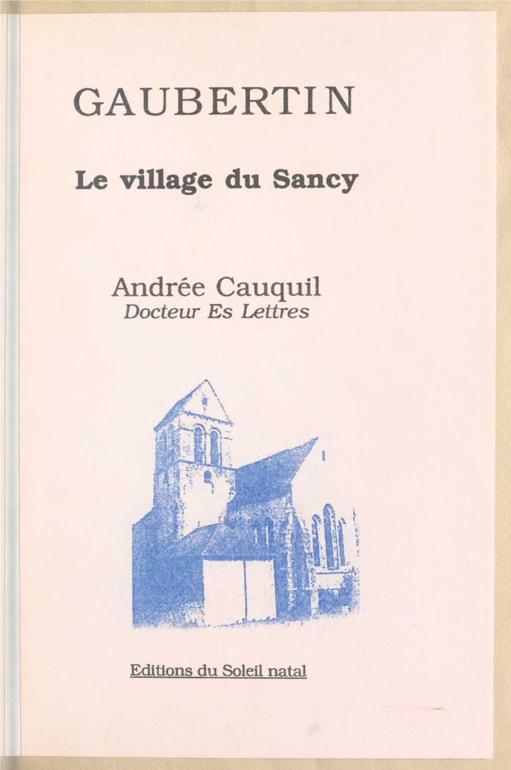 Gaubertin. Le Village Du Sancy