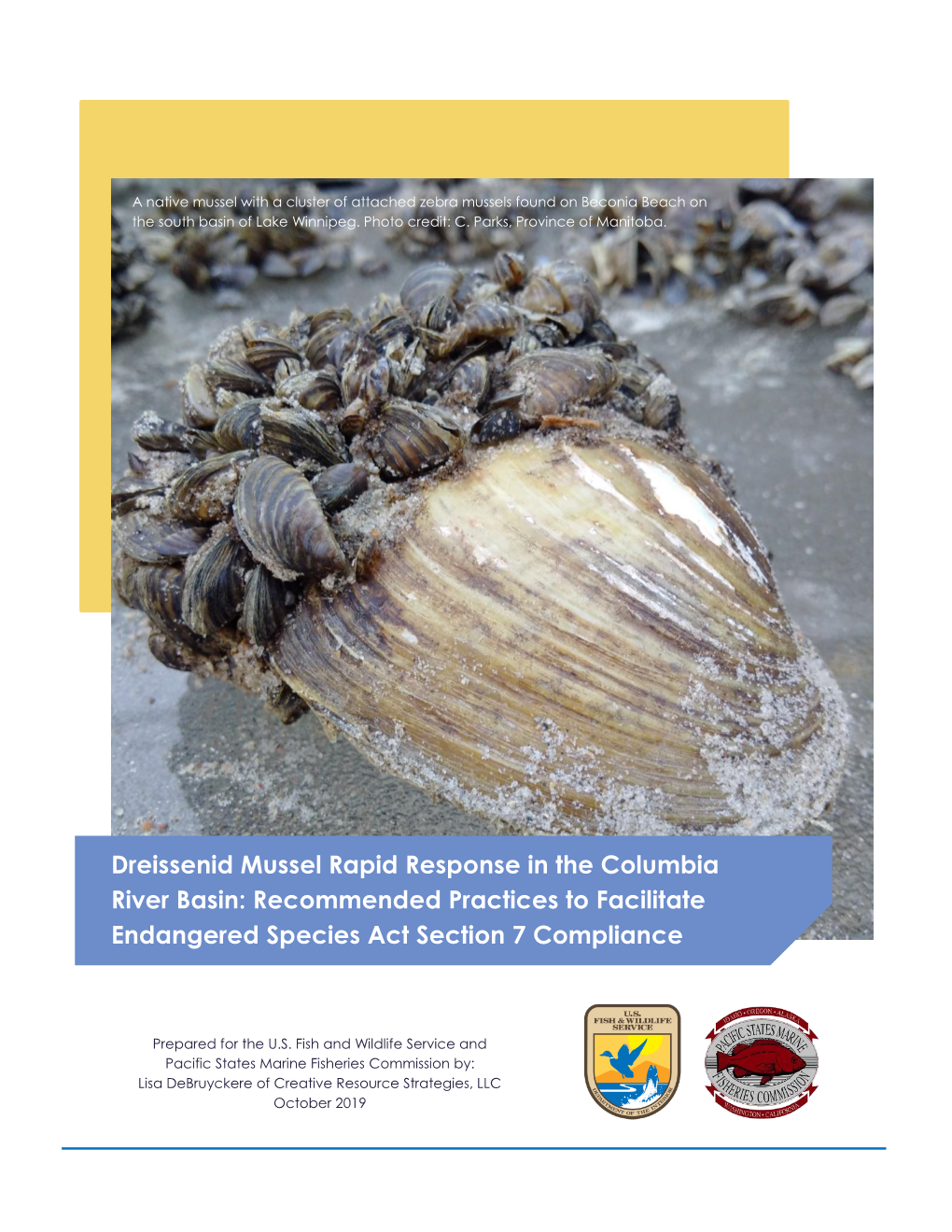 Dreissenid Mussel Rapid Response in the Columbia River Basin: Recommended Practices to Facilitate Endangered Species Act Section 7 Compliance