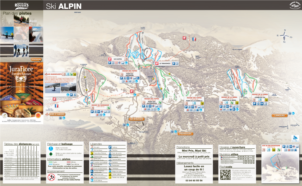 Ski ALPIN Plan Des Pistes