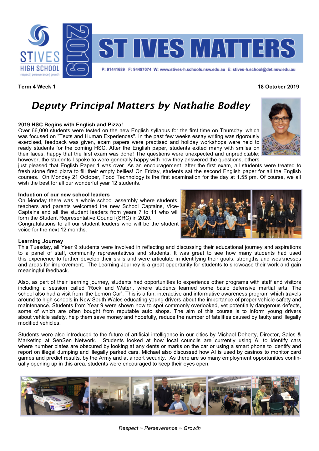 Deputy Principal Matters by Nathalie Bodley