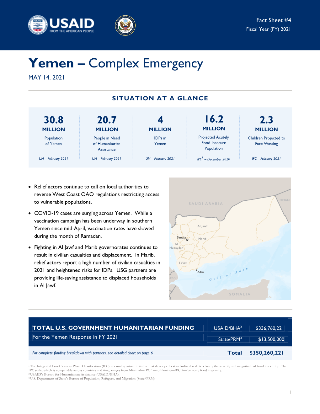 Yemen – Complex Emergency MAY 14, 2021