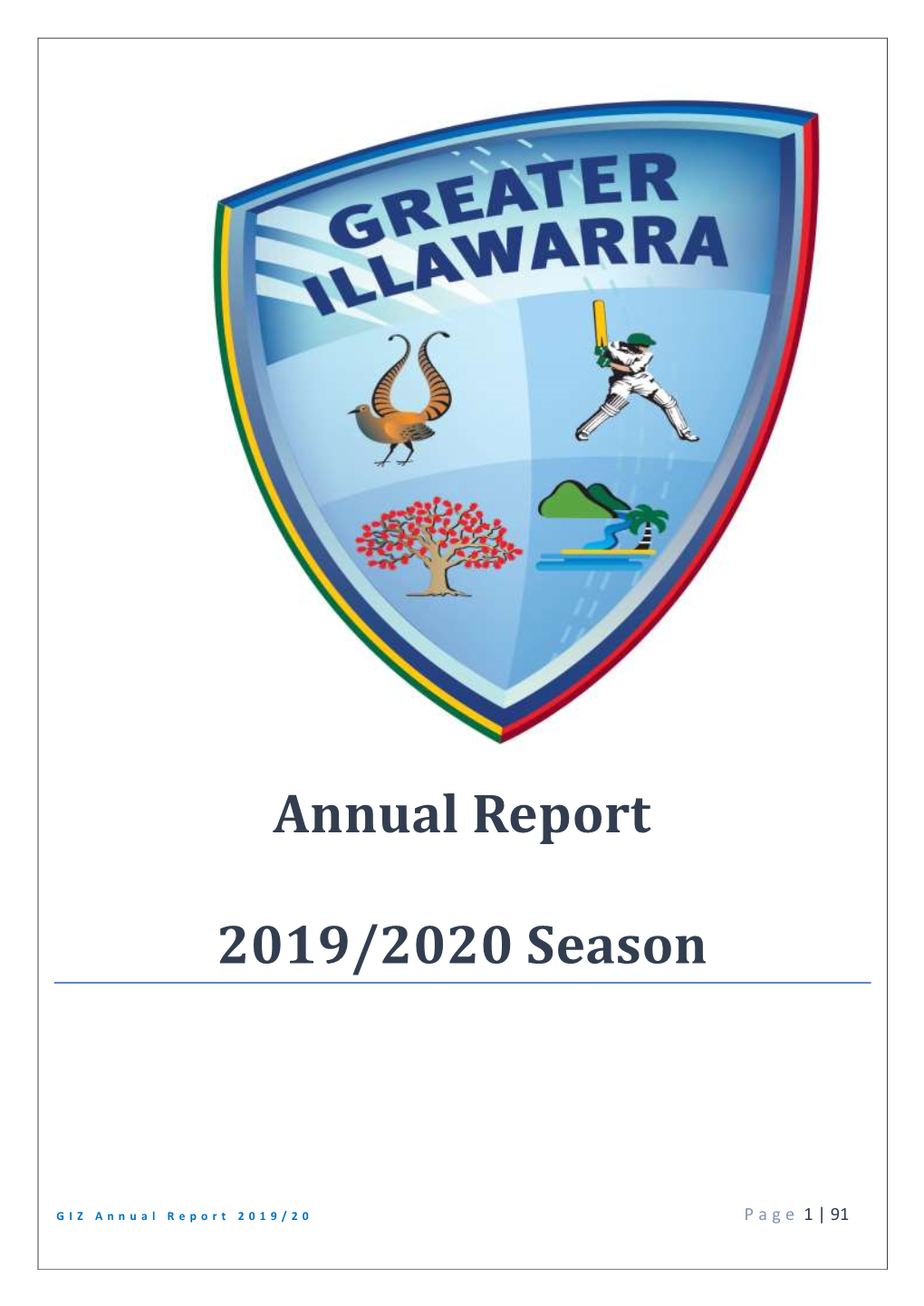 Annual Report 2019/2020 Season