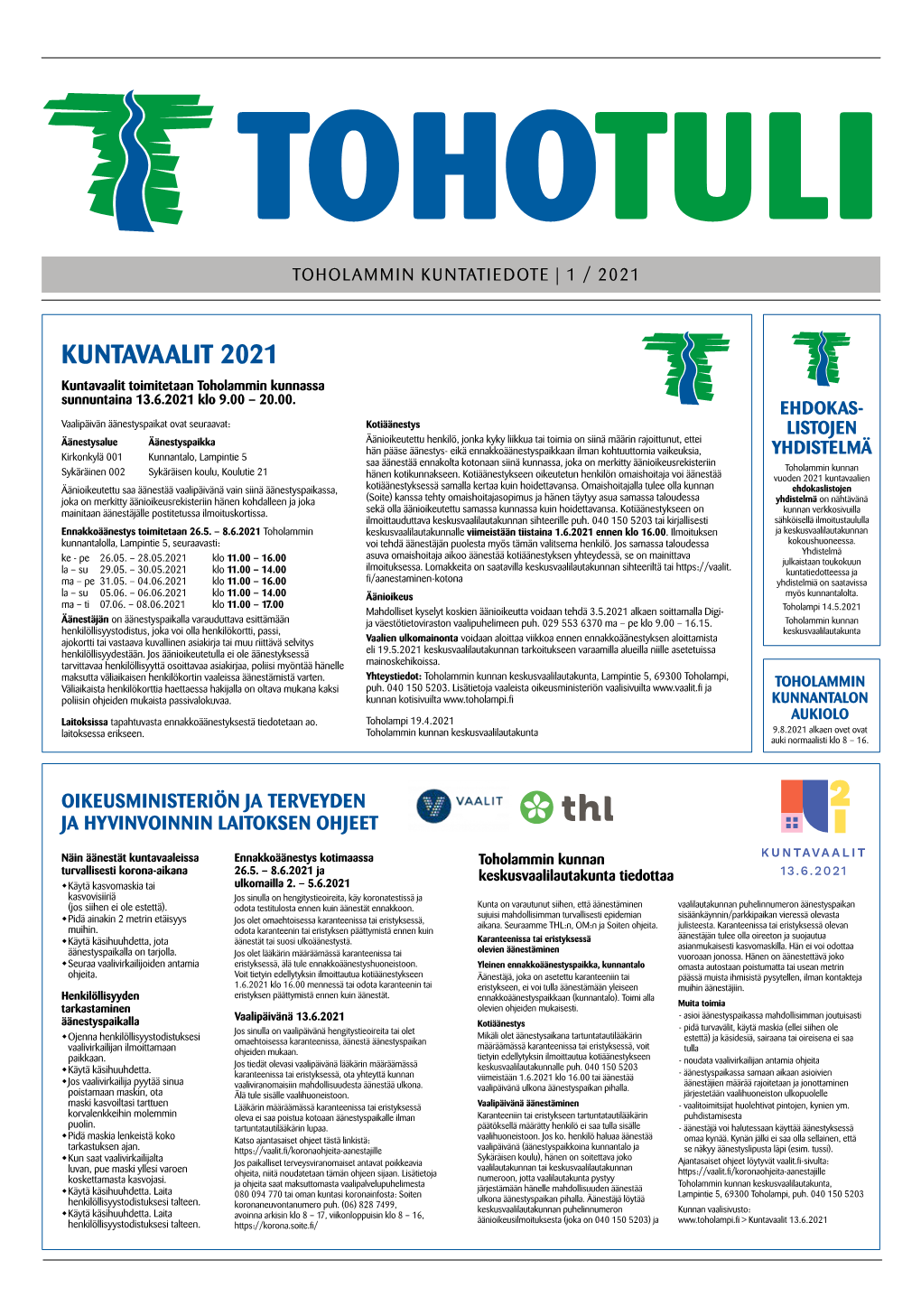 Kuntatiedote 2021-01