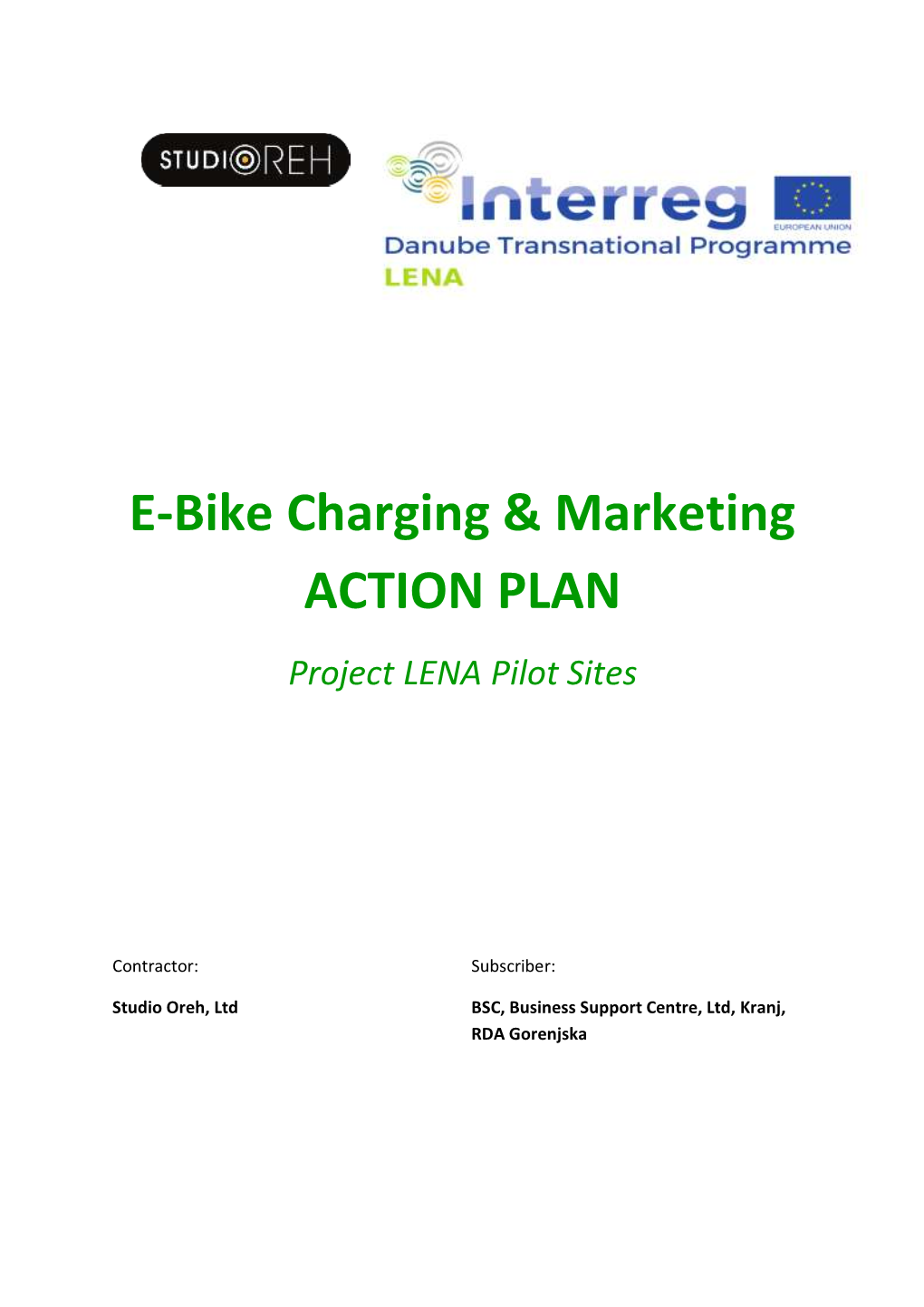 E-Bike Charging & Marketing ACTION PLAN