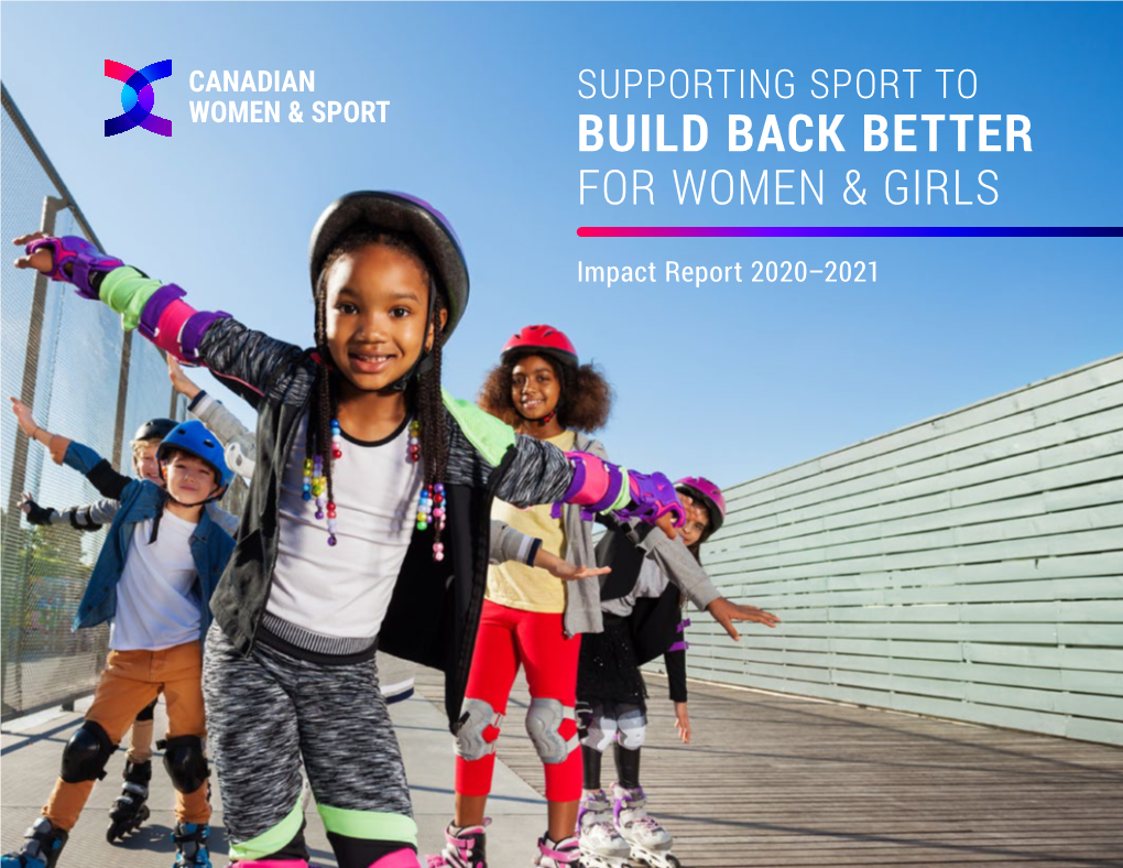 Supporting Sport to Build Back BETTER for Women & Girls