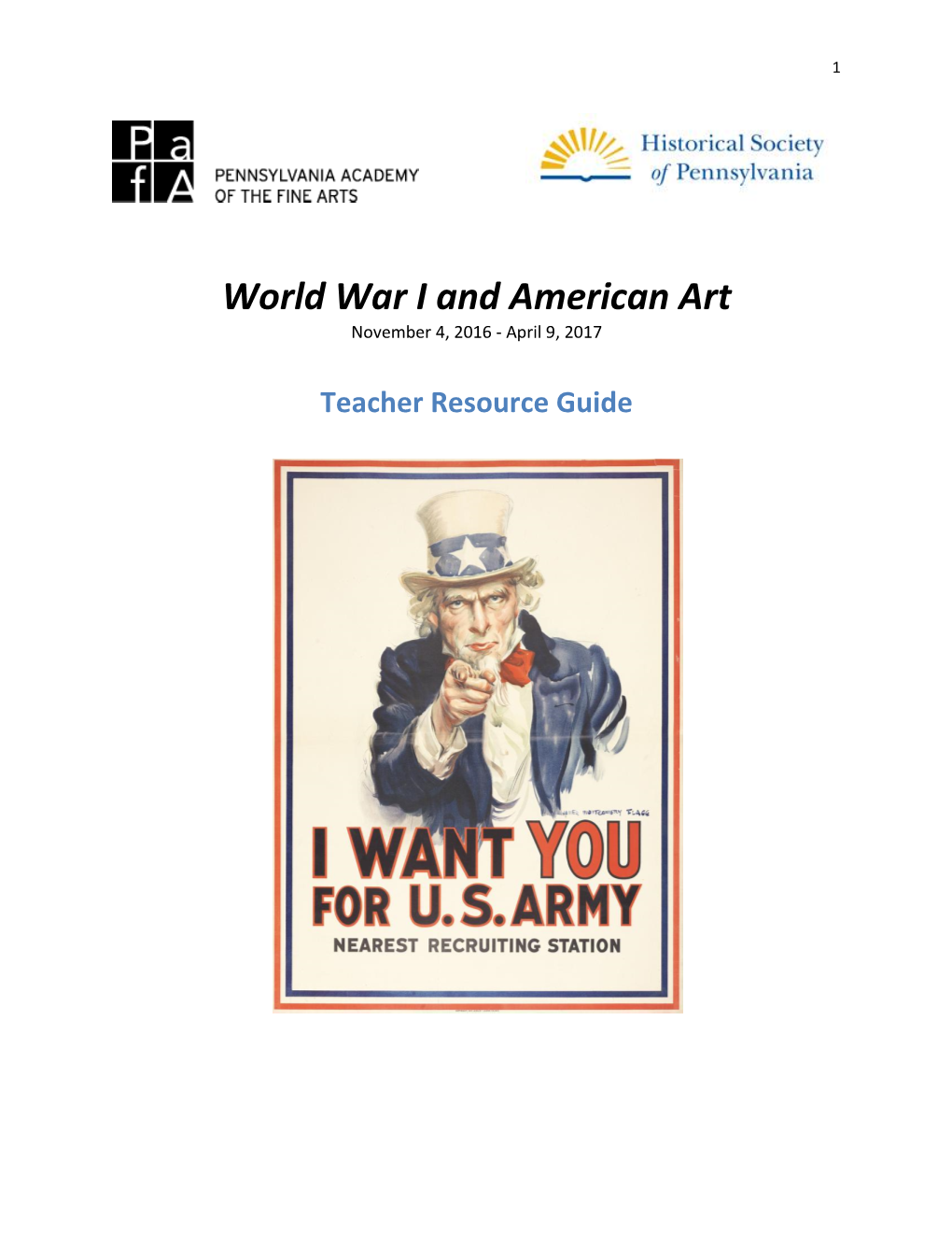 World War I and American Art November 4, 2016 - April 9, 2017