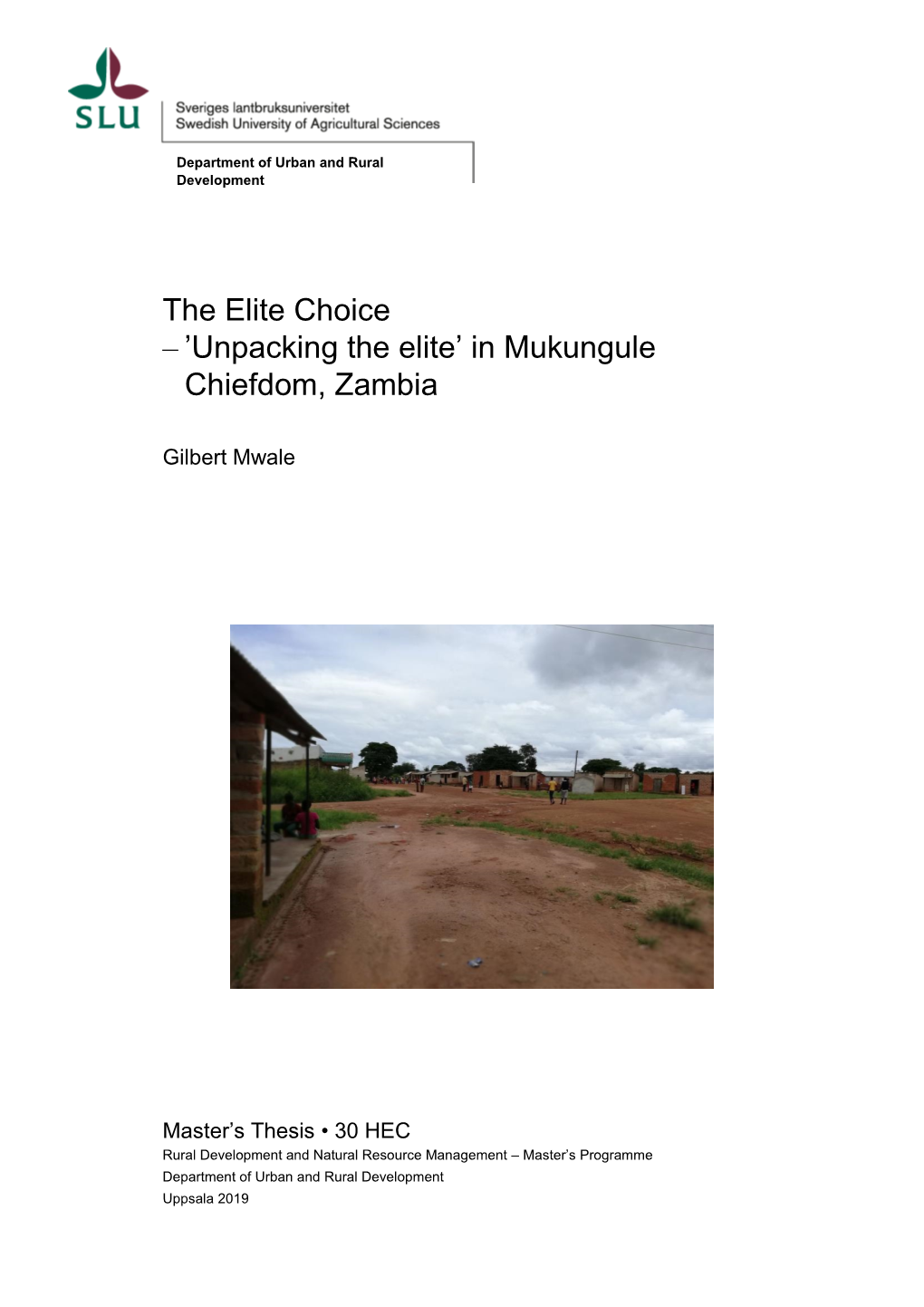 In Mukungule Chiefdom, Zambia