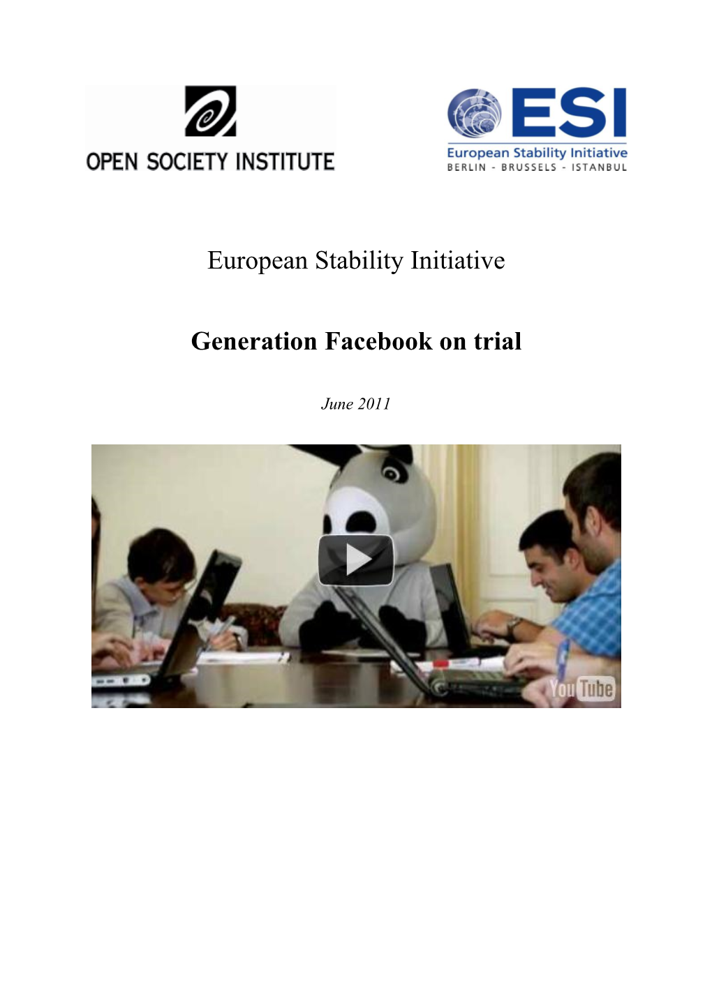 European Stability Initiative Generation Facebook on Trial