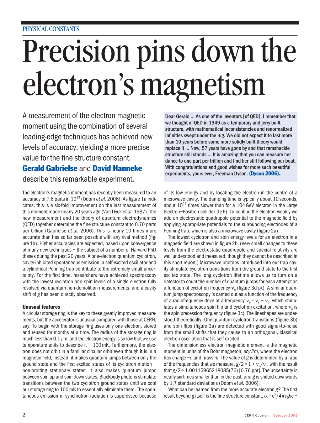 Precision Pins Down the Electron's Magnetism