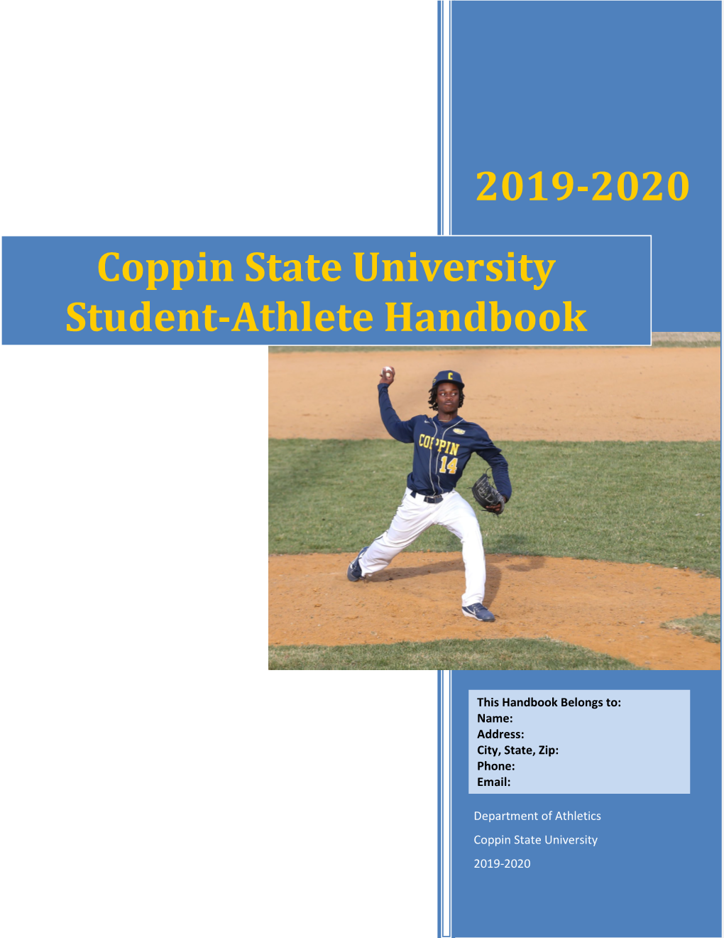 Coppin State University Student-Athlete Handbook