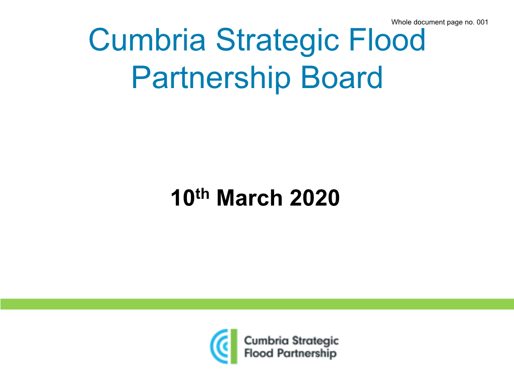 Cumbria Strategic Flood Partnership Board