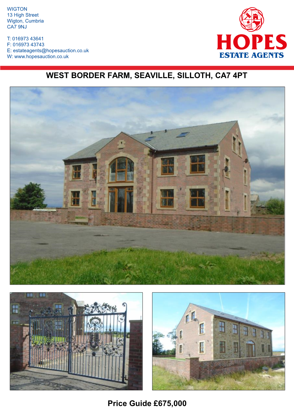 West Border Farm, Seaville, Silloth, Ca7 4Pt