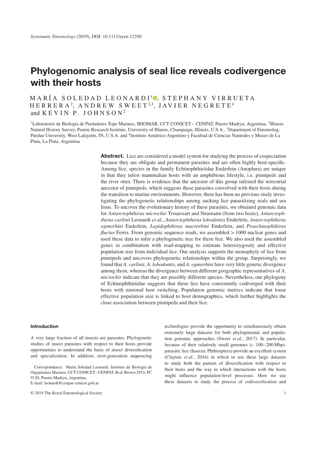 2019), DOI: 10.1111/Syen.12350