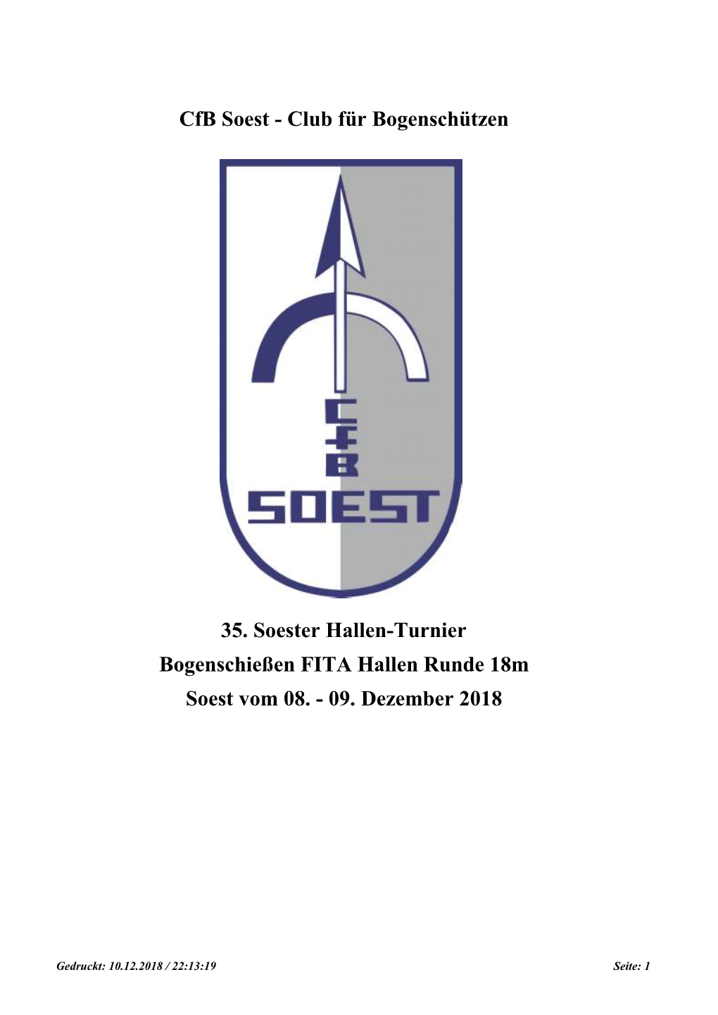 Cfb Soest - Club Für Bogenschützen