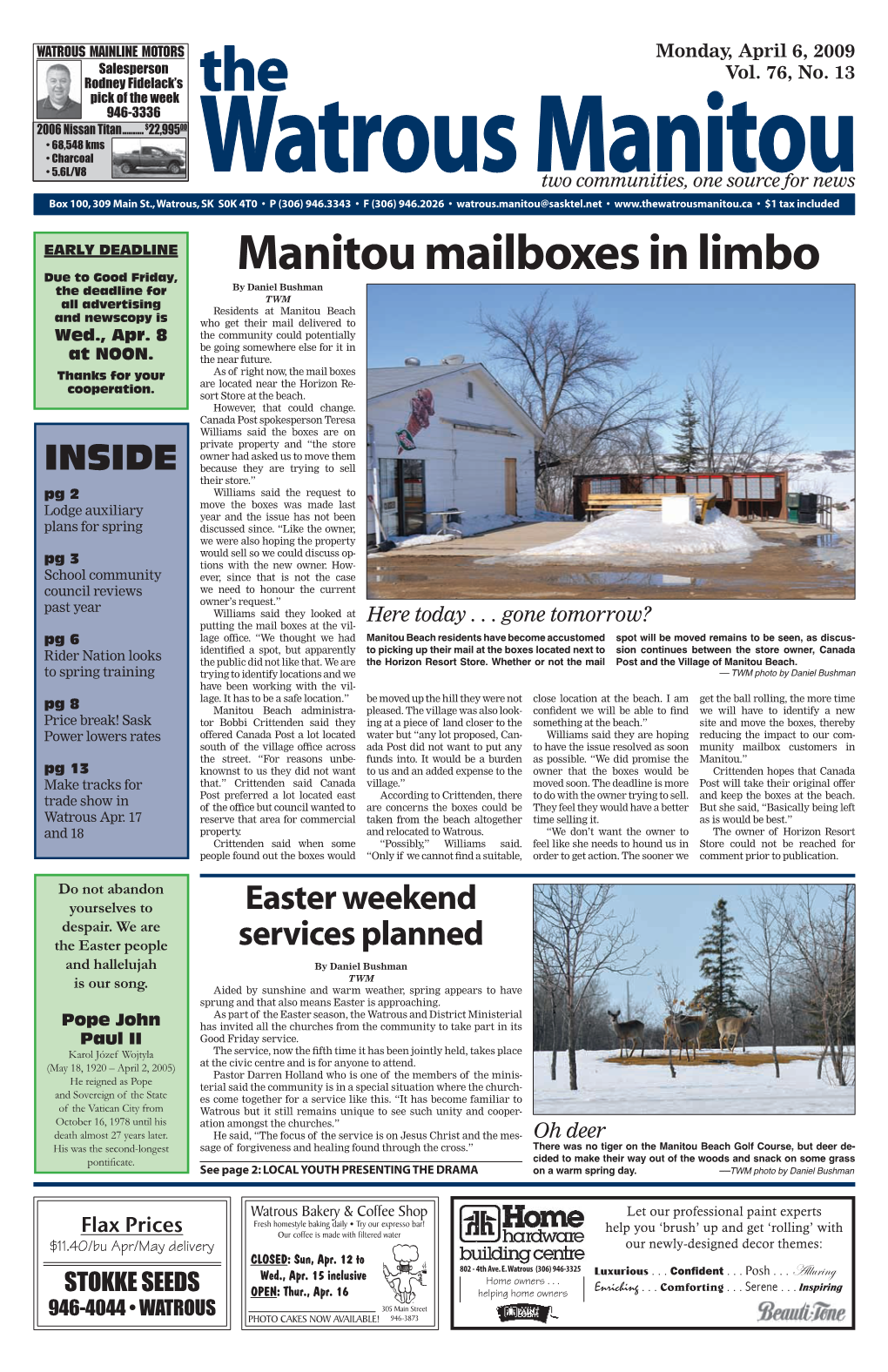Manitou Mailboxes in Limbo