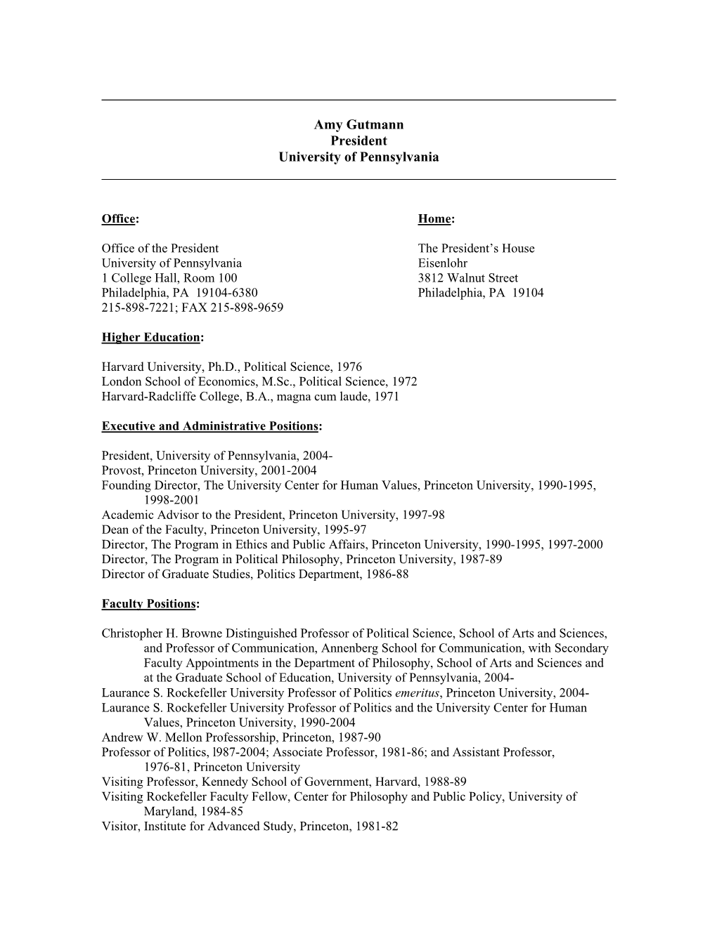 Amy-Gutmann-CV-Current.Pdf