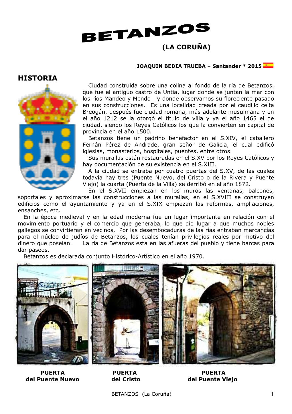 Betanzos (La Coruña) -.:: Joaquin Bedia