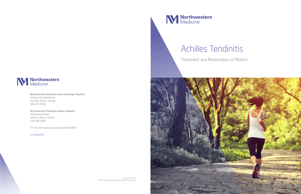 Achilles Tendinitis Brochure